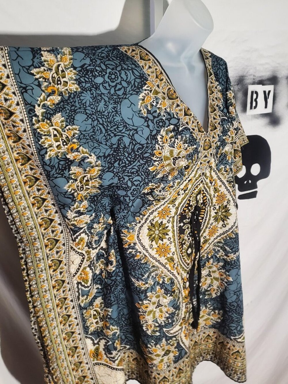 Printed Tunic/Kaftan/Kimono Sleeve Top